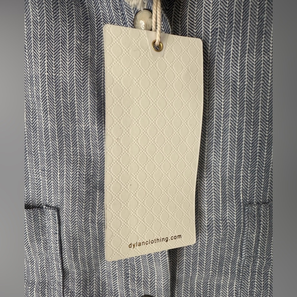 Dylan Button Down Herringbone Top NWT - image 5